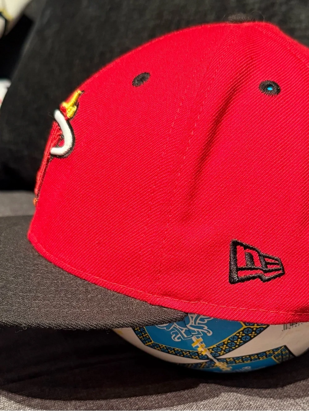 NBA Red and Black Miami Heat Logo Snapback